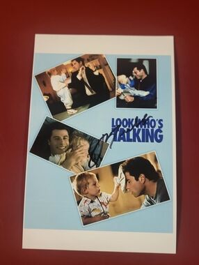 John Travolta Look Who's Talking Hand Signed 4x6 Autograph Photo